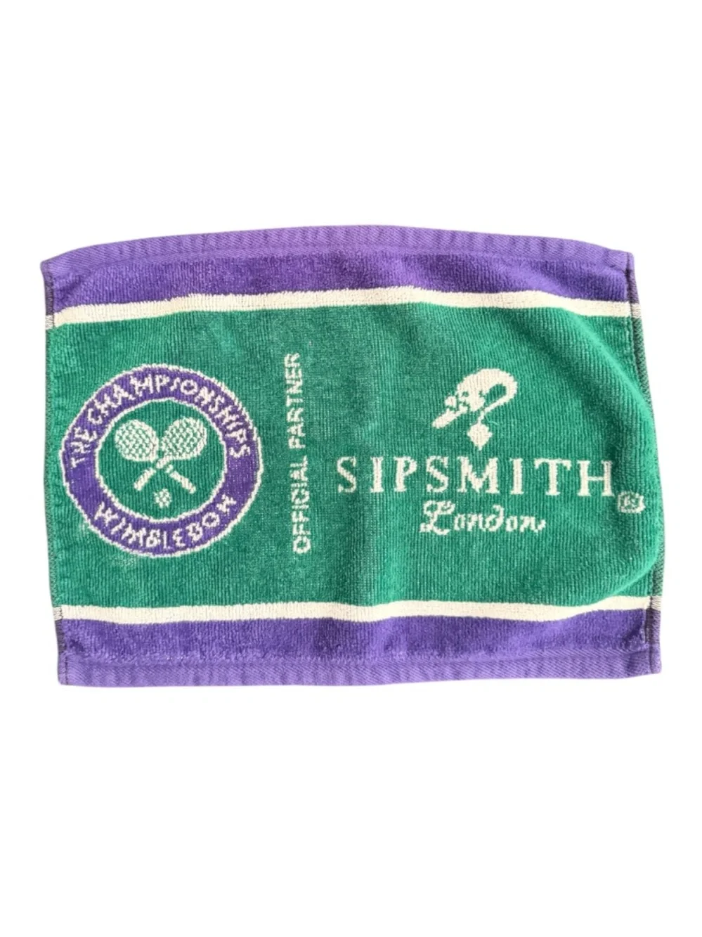 Sipsmith London Gin The Championships Wimbledon Tennis Bar Towel Purple Green